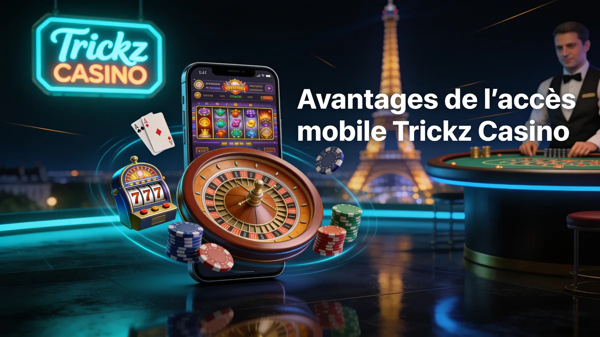Avantages de l'accès mobile Trickz Casino pour les joueurs en France